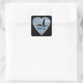 Aanpasbare John Coe Orka Zwaardwalvis Vierkante Sticker (Tas)