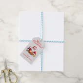 Aanpasbare jolige kerstman kerstfeest cadeaulabel (Met Touw)