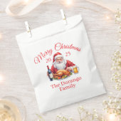 Aanpasbare Jolly Kerstman Kerstfeest  Bedankzakje (Geknipt)