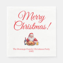 Aanpasbare Jolly Kerstman Kerstluncheon