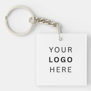 Aanpasbare Jouw Logo Foto Zakelijke Spullen Merch Sleutelhanger