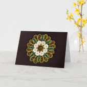Aanpasbare kaart condoleance dank je groet (Gele Bloem)