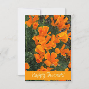 Aanpasbare Kaart met Oranje bloemen