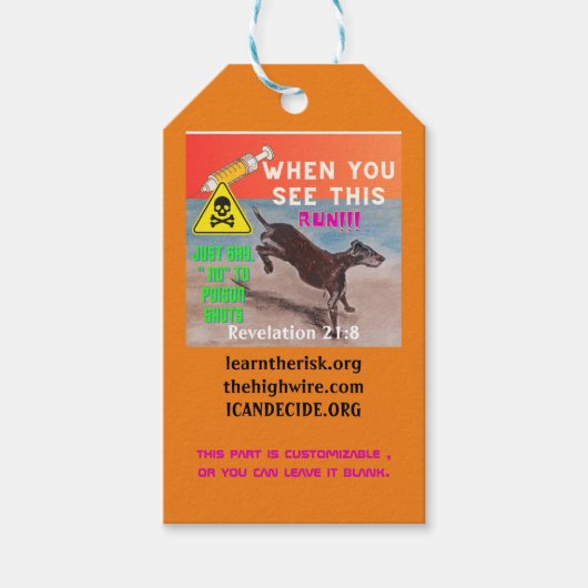 Aanpasbare Kaart uitvoeren Cadeaulabel (Voorkant)