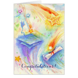 Aanpasbare kaart voor artistiek pet afstuderen