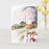 Aanpasbare kaart voor de deur van de waterverf (Gele Bloem)