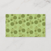 aanpasbare kaart voor groene stippen visitekaartje (Achterkant)
