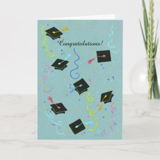 Aanpasbare kaart voor kleurrijk pet afstuderen (Voorkant)