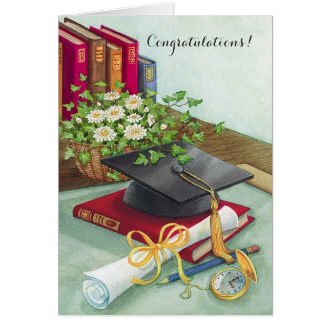 Aanpasbare kaart voor pet afstuderen boeken (Voorkant)