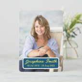 Aanpasbare Kaart voor uitvaartceremonie (Staand voorkant)