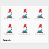 Aanpasbare Kabouterstickers Vierkante Sticker (Vel)