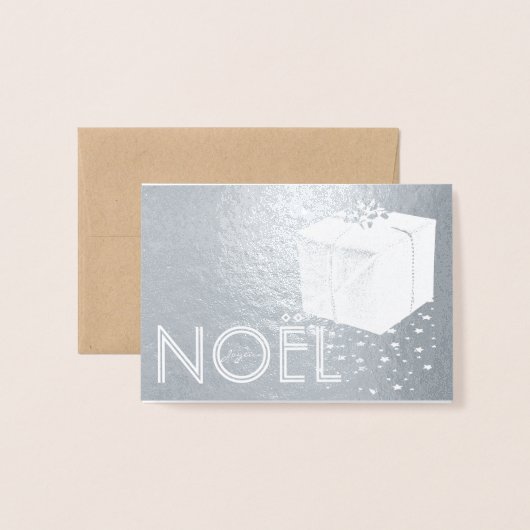 Aanpasbare Kado-kerstkaart Photo Folie Kaarten (Voorkant met envelop)