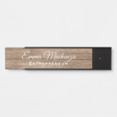 Aanpasbare Kantoor portierplaat van houtkorrel Deurbordje (Voorkant)