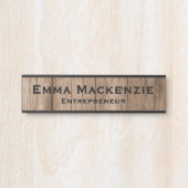 Aanpasbare Kantoor portierplaat van houtkorrel Deurbordje (Voorkant)