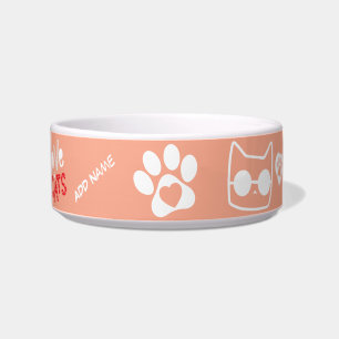 Aanpasbare kattenbak - Gepersonaliseerd katten cad Voerbakje