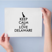 Aanpasbare KEEP CALM en HOU VAN DELAWARE Flyer (Hand)