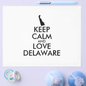 Aanpasbare KEEP CALM en HOU VAN DELAWARE Flyer (Enkel)