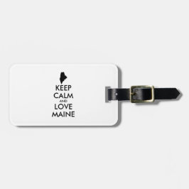 Aanpasbare KEEP CALM en HOU VAN MAINE Bagagelabel