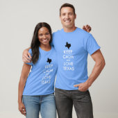 Aanpasbare KEEP CALM en HOU VAN TEXAS T-shirt (Unisex)