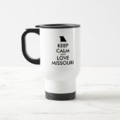 Aanpasbare KEEP CALM en LIEFDE MISSOURI Reisbeker (Links)