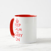 Aanpasbare Keep Calm mok zakelijke bulk cadeau (Voorkant links)