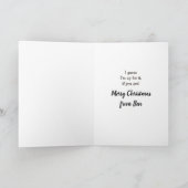 AANPASBARE KERST IJZEREN REN HERTEN KAART (Binnen)