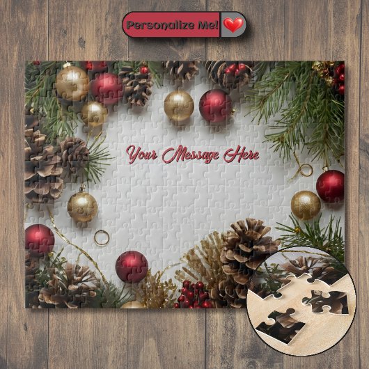 Aanpasbare Kerst Thema's Legpuzzel