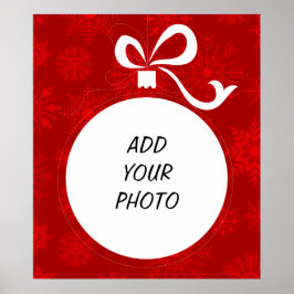 Aanpasbare Kerstbal Frame Poster