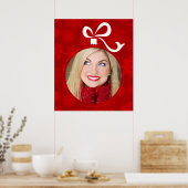 Aanpasbare Kerstbal Frame Poster (Keuken)