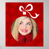 Aanpasbare Kerstbal Frame Poster (Voorkant)