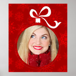 Aanpasbare Kerstbal Frame Poster