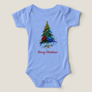 Aanpasbare Kerstboom Olie Schildering Eén stuk