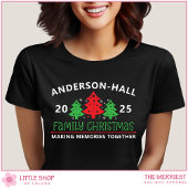 Aanpasbare kerstboom voor het hele gezin t-shirt