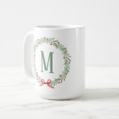 Aanpasbare Kerstbrief Koffiemok (Voorkant links)