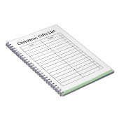 Aanpasbare Kerstcadeau Lijstblok Notitieboek (Rechterzijde)