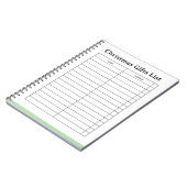 Aanpasbare Kerstcadeau Lijstblok Notitieboek (Linkerzijde)