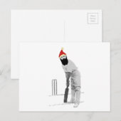 aanpasbare kerstcadeauideeën voor cricket feestdagenkaart (Voorkant / Achterkant)