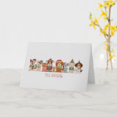 Aanpasbare Kersthondenrassen Kaart (Gele Bloem)