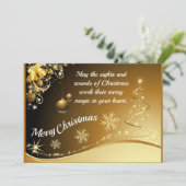 Aanpasbare kerstkaart (Staand voorkant)