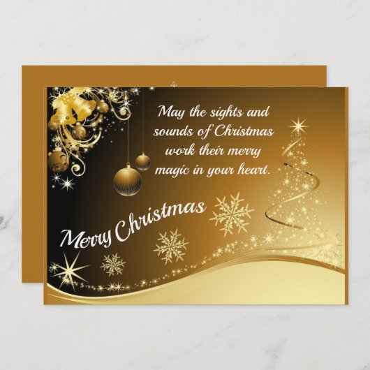 Aanpasbare kerstkaart (Voorkant / Achterkant)