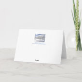Aanpasbare kerstkaart / Denken aan jou / sneeuw-c Feestdagen Kaart (Achterkant)
