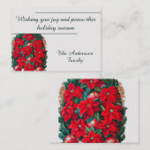 Aanpasbare kerstkaart notitiekaartje (Voorkant / Achterkant)