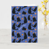 AANPASBARE KERSTKATTEN KAART (Gele Bloem)