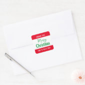 Aanpasbare Kerstlabel HM001_22sqv3 Vierkante Sticker (Envelop)