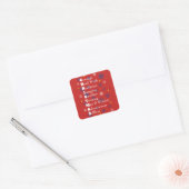 Aanpasbare Kerstmis Militaire Vierkante Sticker (Envelop)