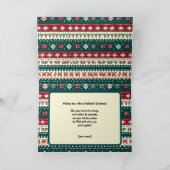 Aanpasbare 🎅Kerstpaddlebal Feestdagen Kaart (Binnen)