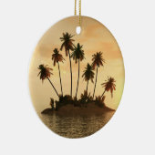 Aanpasbare kerstsierpalmbomen keramisch ornament (Rechts)