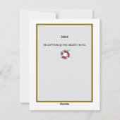 Aanpasbare Kerstvakantie Trouw Uitnodiging (Achterkant)