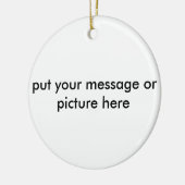 aanpasbare kerstversiering keramisch ornament (Links)