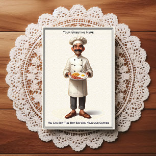 Aanpasbare Keuken / Chef Ansichtkaart voor elke ge Briefkaart